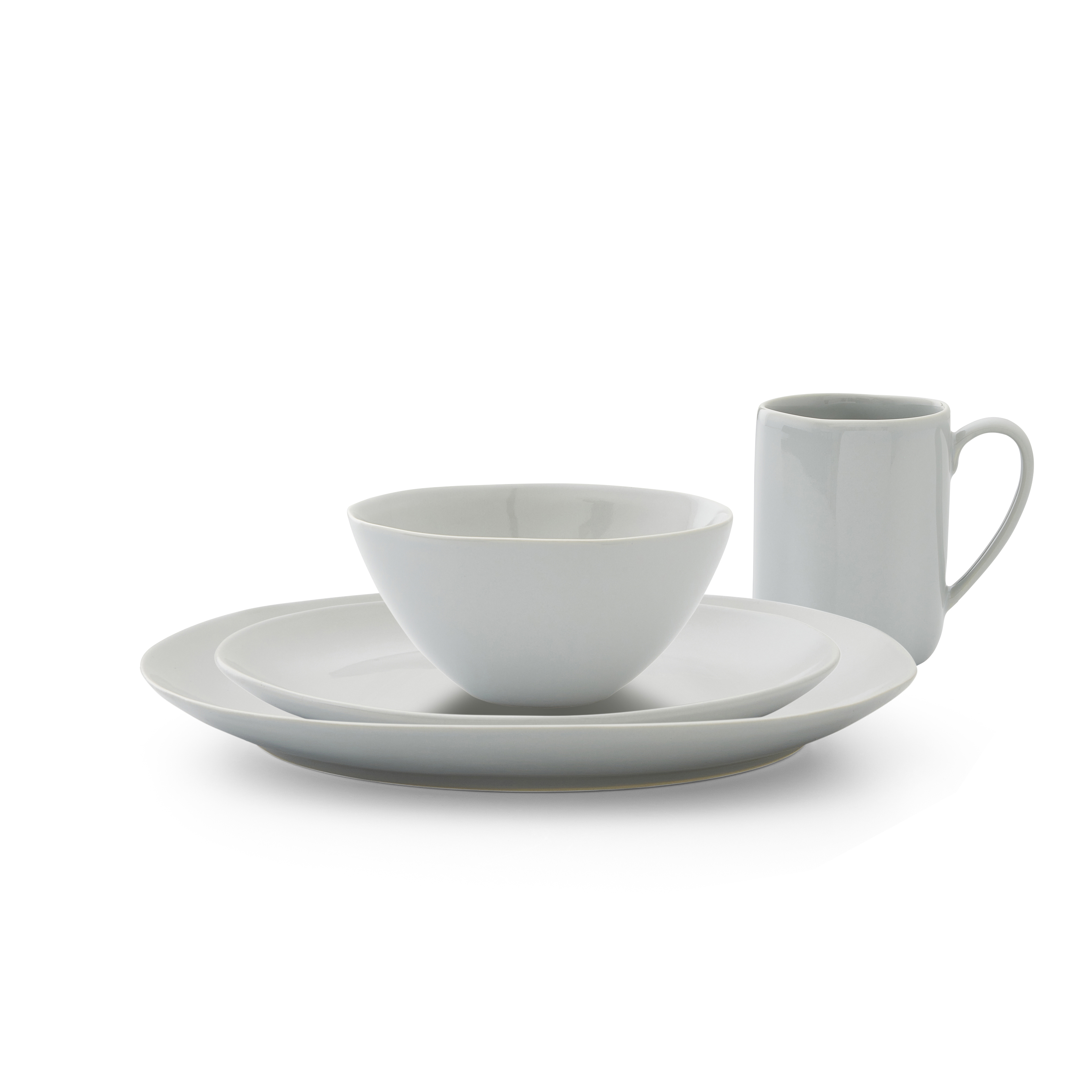 Sophie Conran Arbor 4 Piece Place Setting, Dove Grey image number null